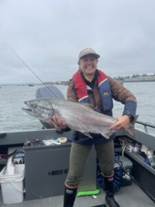 Phoebe fishing
